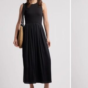 Nordstrom Sleeveless Mixed Media Dress